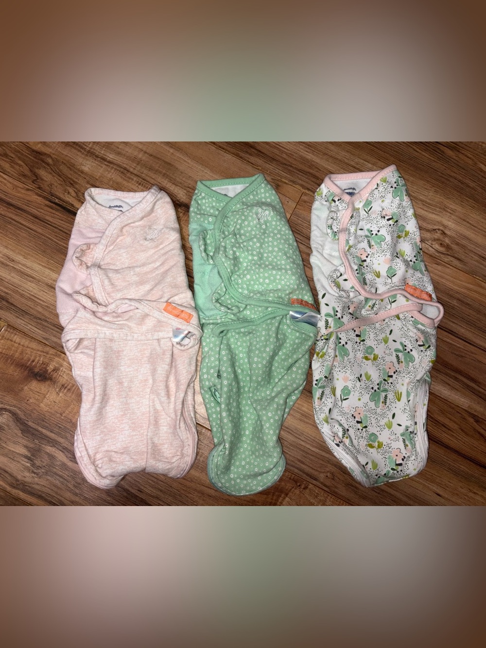 SwaddleMe by Ingenuity Easy Change Swaddle Peekaboo Panda Set Girls S/M 0-3M